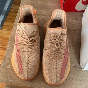 Adidas Men's Beige and Rust Sneakers